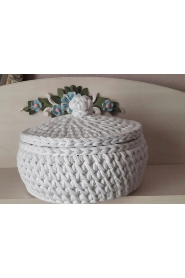 Çok Amaçlı Penye Sepet Düzenleyici Sepet Dekoratif Sepet - 2