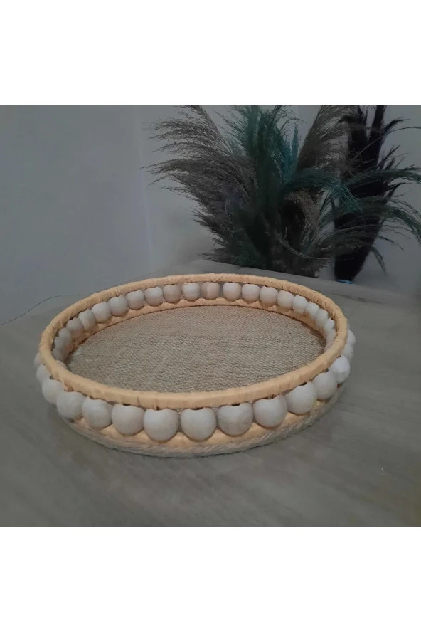 Hasır EL Yapımı Tepsi Sepet 26 CM - 4