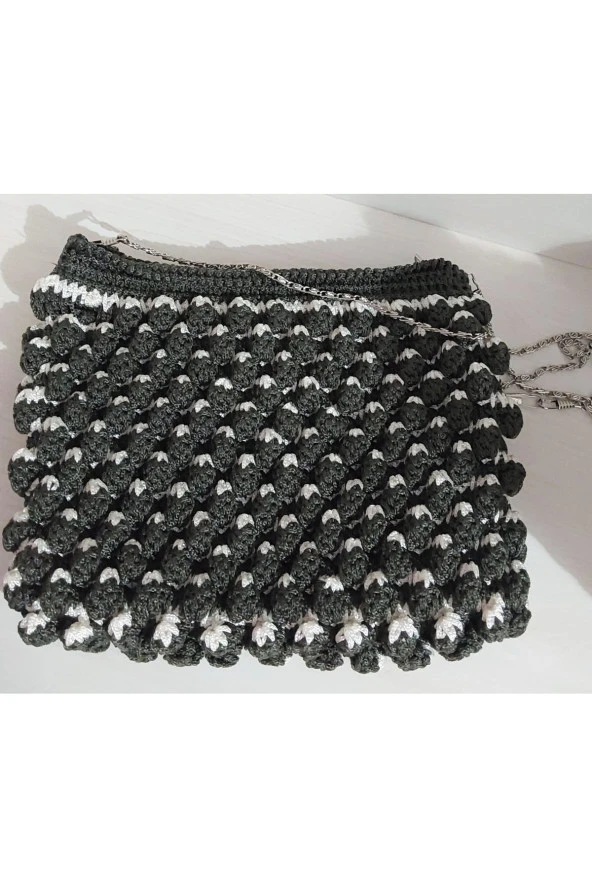 EL YAPIMI ÇİLEK MODEL ASKILI ÇANTA - 3