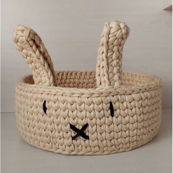 Çocuk Odası Düzenleyici Örgü Sepet