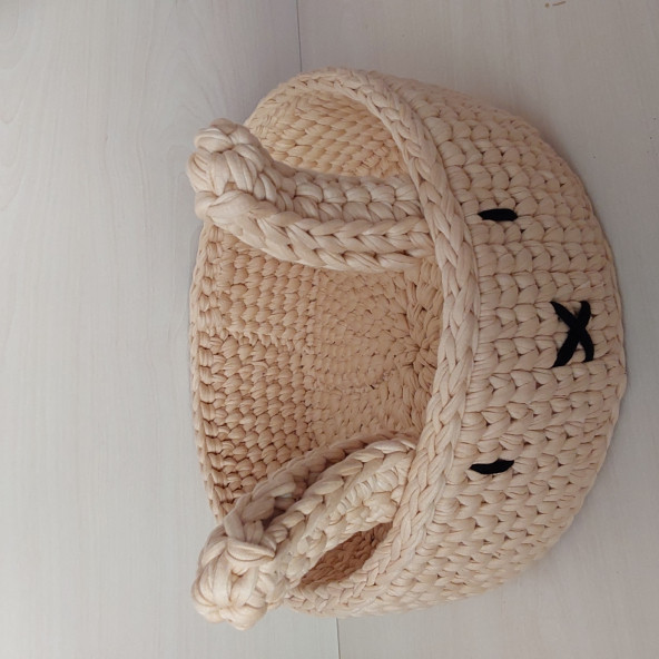 Çocuk Odası Düzenleyici Örgü Sepet - 2