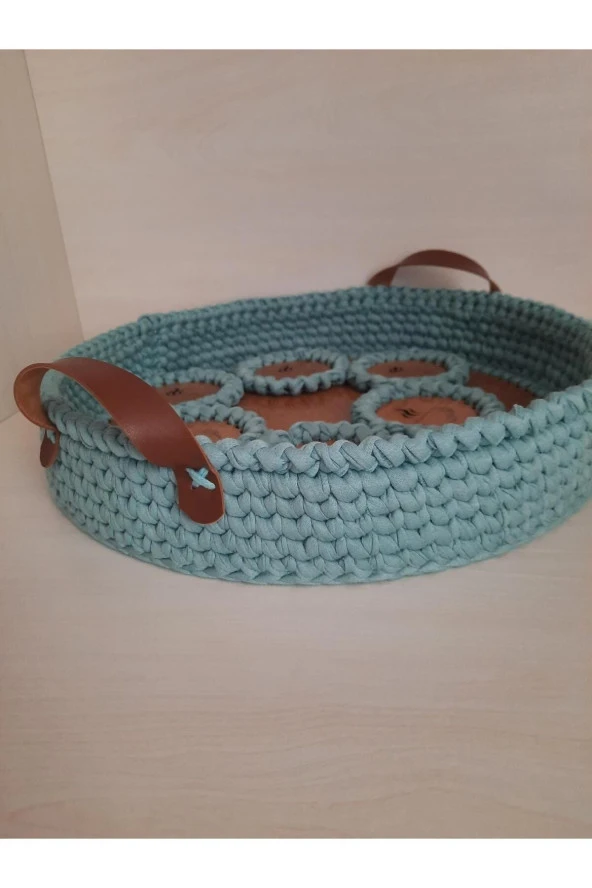 El Örgü Ahşap Sunum Tepsisi - 3