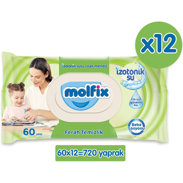 Molfix Ferah Islak Mendil 60X12 720adet