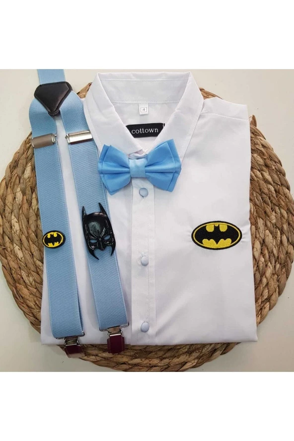 Batman Konseptli Askı Papyon Gömlek ürün görseli 1