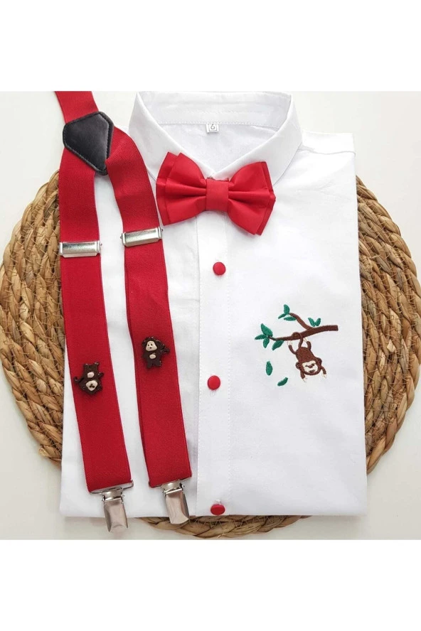 Kukuli Konseptli Askı Papyon Gömlek ürün görseli 1