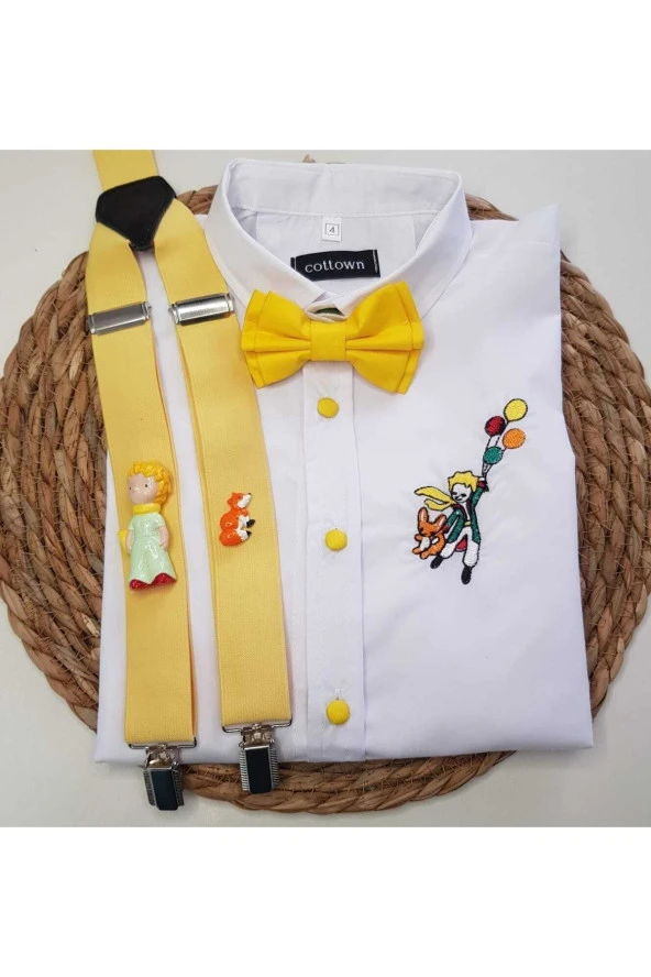 Küçük Prens Konseptli Askı Papyon Gömlek