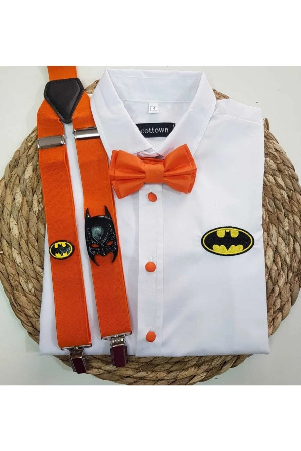 Batman Konseptli Askı Papyon Gömlek ürün görseli 1