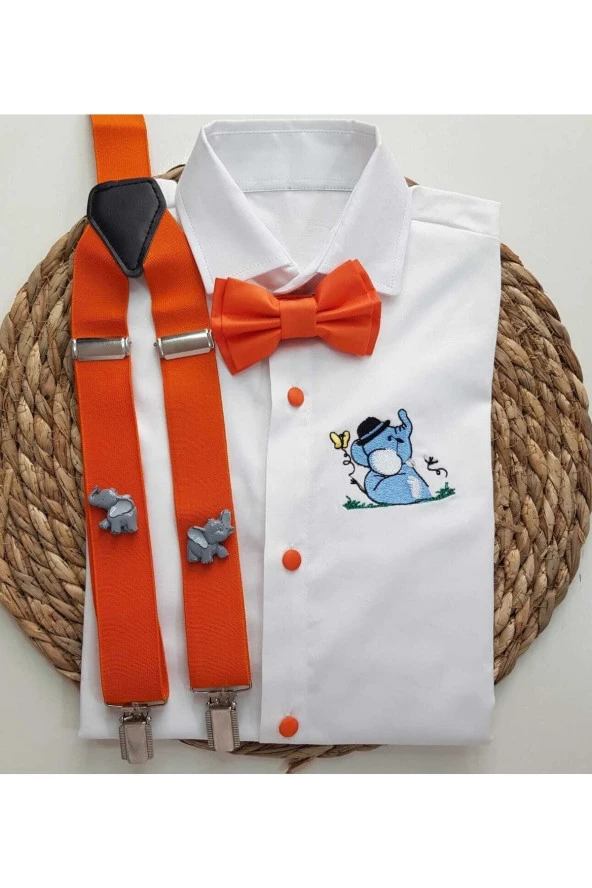 Fil Konseptli Askı Papyon Gömlek ürün görseli 1