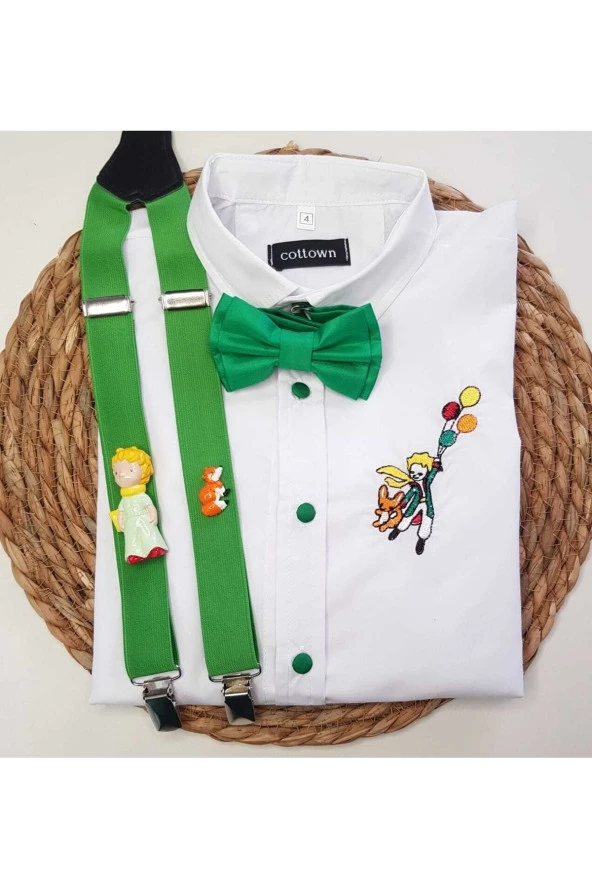 Küçük Prens Konseptli Askı Papyon Gömlek