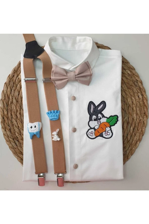 Diş Partisine Özel Askı Papyon Gömlek