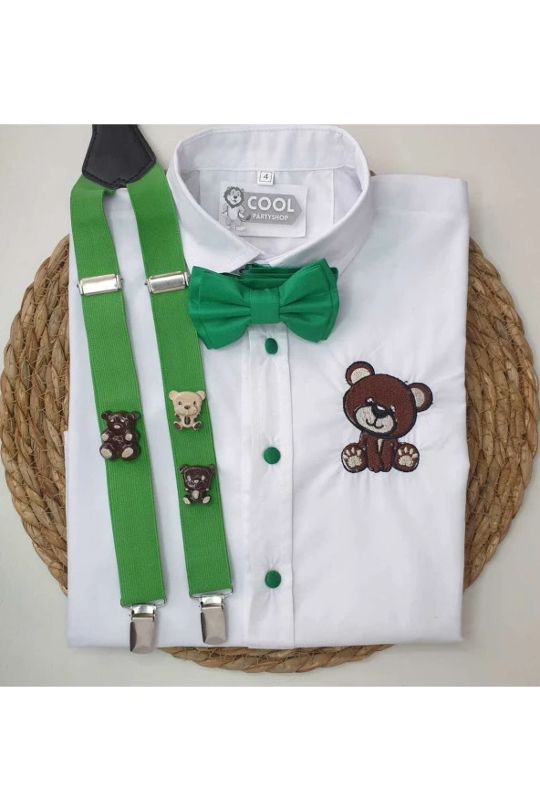 Ayıcık Konseptli Askı Papyon Gömlek ürün görseli 1