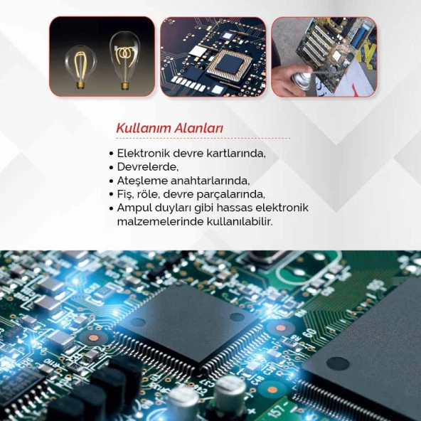 Brio Elektronik Kart Devre Soket Kablo Oksit Temizleyici Sprey 200 Ml Yağsız 2'li Paket - Resim 3