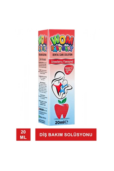 WOM Baby Dent Diş Bakım Solüsyonu Çilek Aromalı 20 ml - 2