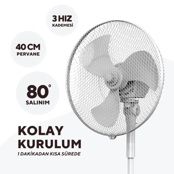 Kumtel KTF-290 Ayaklı Vantilatör - 2