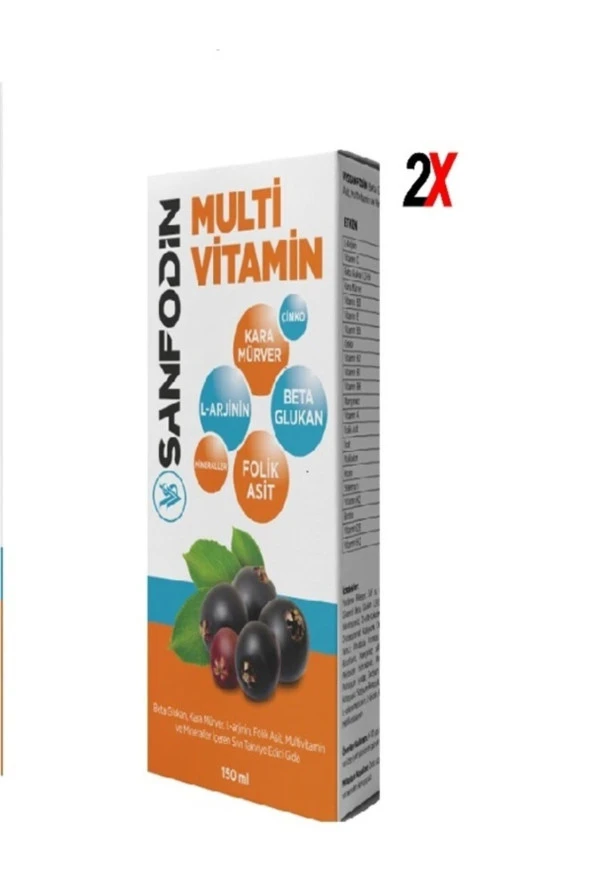 Sanfodin Multvitamin Şurup 150 Ml X2 8683036420008-2