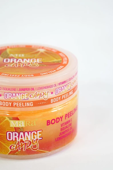 MARA Orange Candy Değerli Yağlar Içeren Portakal Şekeri Vücut Peeling 300gr - 6