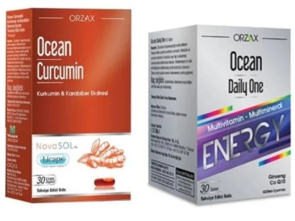Ocean Curcumin 30 Kapsül + Daily One Energy 30 Tablet Ikili Set - 1