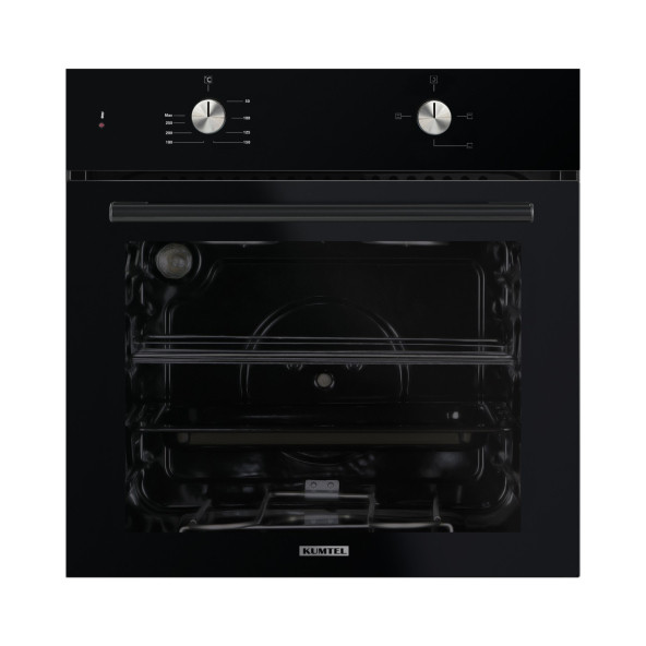 Kumtel Home Siyah Cam Ankastre Set (Da6-830 Davlumbaz + Ko-40 Tahdf Ocak+ B66-S2 Fırın) - 2