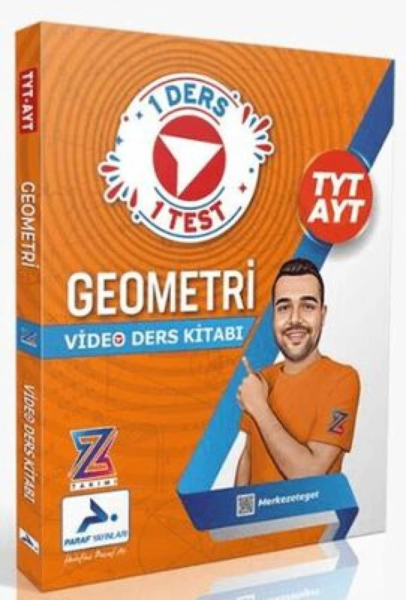 PARAF TYT AYT 1 DERS 1 TEST GEOMETRİ VİDEO DERS KİTABI Z TAKIMI