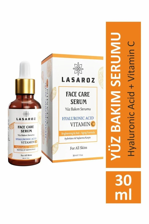 Lasaroz Yüz Bakım Serumu Hyaluronic Acid Vitamin C 30 ml