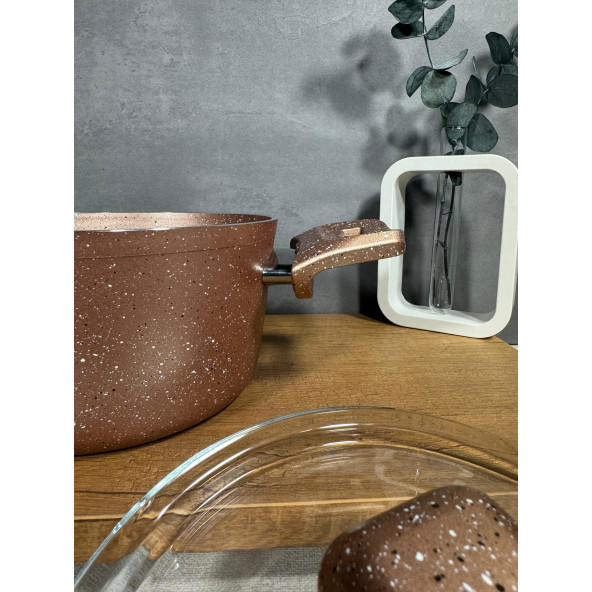 GRANİT 18 CM EZME DERİN TENCERE - 3