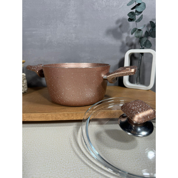 GRANİT 18 CM EZME DERİN TENCERE - 4
