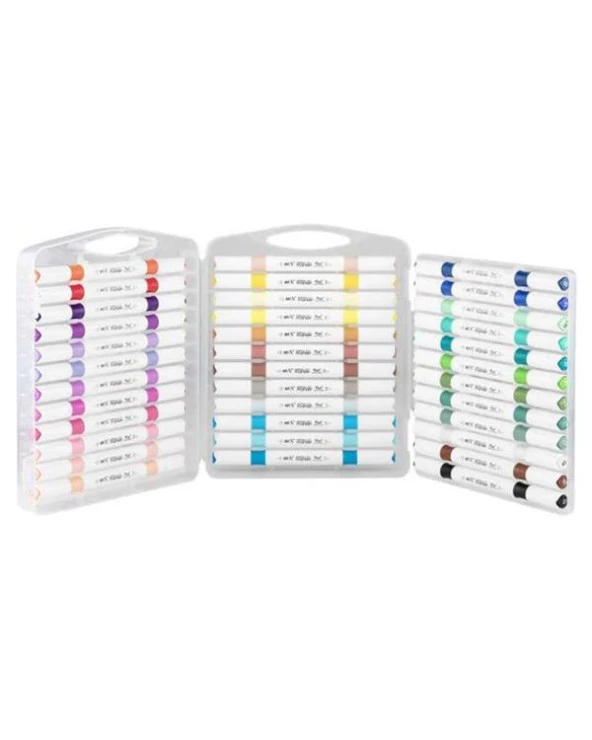 Rich Art X Acrylic Duo Marker Çift Uçlu Su Bazlı Boyama Kalemi 36 Renk Set 18058 - 2