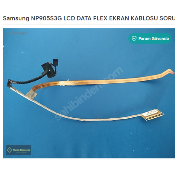 Samsung NP905S3G LCD DATA FLEX EKRAN KABLOSU SORUNSUZ