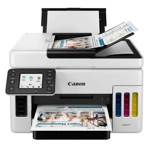 Canon A4 Siyah Maxıfy Gx6040 Yazıcı Tarayıcı Fotokopi Usb 2.0,Ethernet,Kablosuz Tanklı