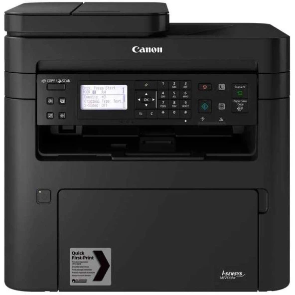 Canon Mf264dw Iı A4 Siyah Çok Fonksiyonlu Faxlı Dublex Laser Yazıcı Usb 2.0,Ethernet,Kablosuz