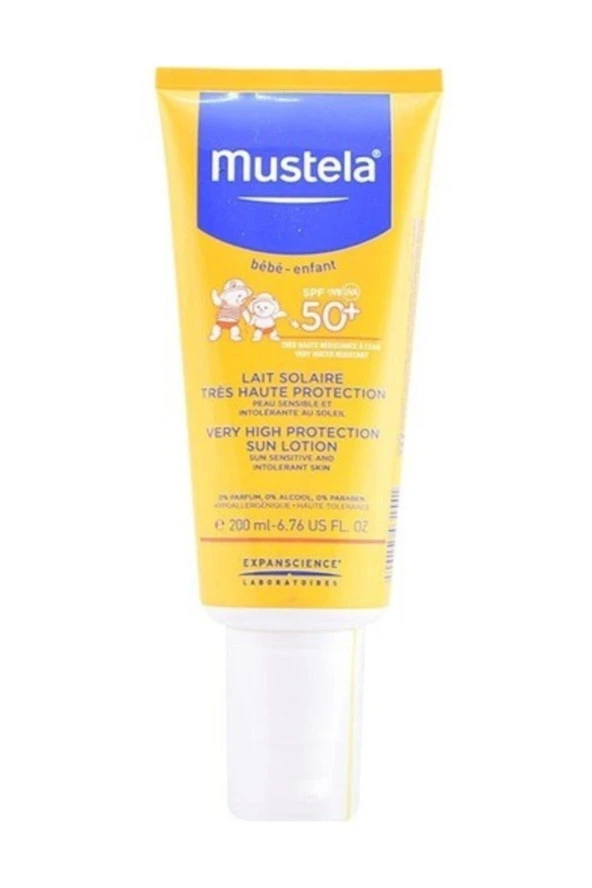 Mustela Very High Protection Lotion Spf 50+ 200 ml Bebek Güneş Losyonu