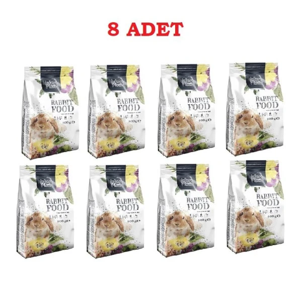 Nature Plan Premium Tavşan Yemi 800gr 8paket