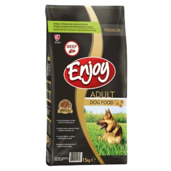 Enjoy Biftekli Yetişkin Köpek Maması 15 kg