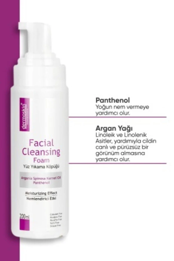 DERMOSKİN YÜZ YIKAMA KÖPÜĞÜ 200 ML - 3