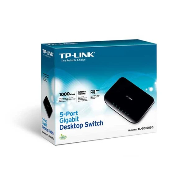 TP-LINK 5port TL-SG1005D GIGABIT Yönetilemez Switch Masaüstü ürün görseli