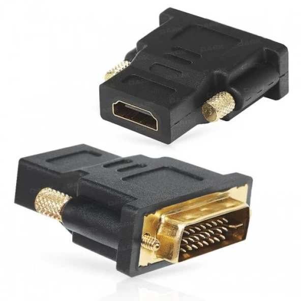 DARK DK-HD-AFHDMIXMDVI HDMI-DVI (24+1) Görüntü Adaptörü Siyah
