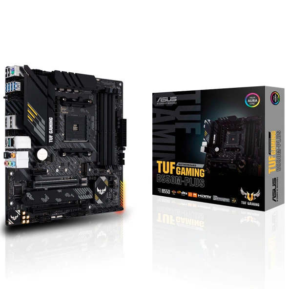 ASUS TUF B550M-PLUS GAMING DDR4 M2 PCIe NVME HDMI DP PCIe 16X v4.0 AM4 mATX