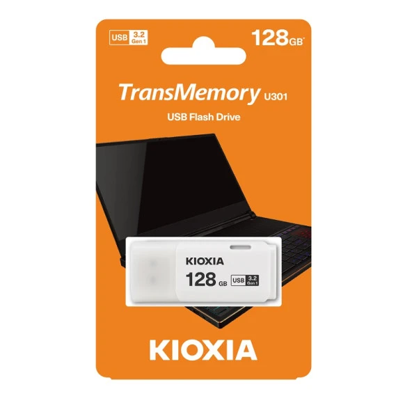 KIOXIA 128GB USB 3.2 U301 Beyaz Taşınabilir Bellek