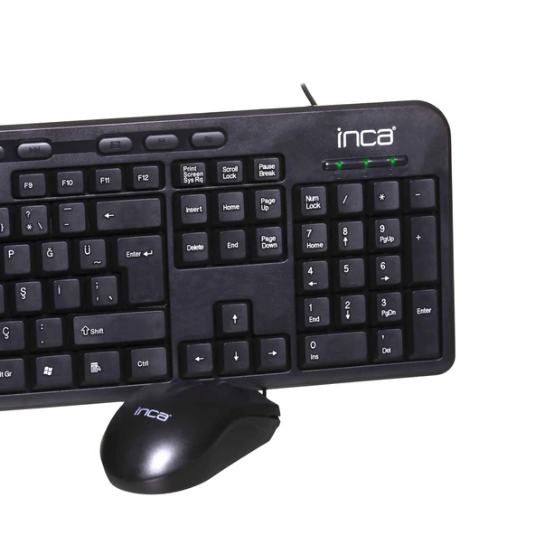 INCA IMK-375T Q Türkçe USB Multimedya Siyah Klavye+ Mouse - 2