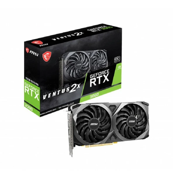 MSI RTX3060 12GB VENTUS 2X 12G GDDR6 192bit HDMI DP PCIe 16X v4.0