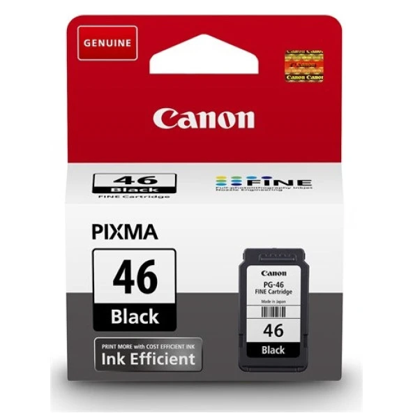 CANON PG-46 Siyah Mürekkep Kartuş ürün görseli