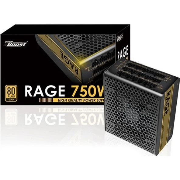 POWERBOOST 750W 80+ GOLD RAGE BST-ATX750G TAM MODÜLER POWER SUPPLY ürün görseli