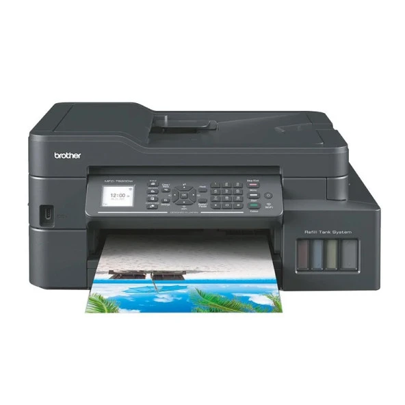 BROTHER A4 Renkli MFC-T920DW Inkjet Yazıcı Tarayıcı Fotokopi Fax USB 2.0,Kablosuz Tanklı