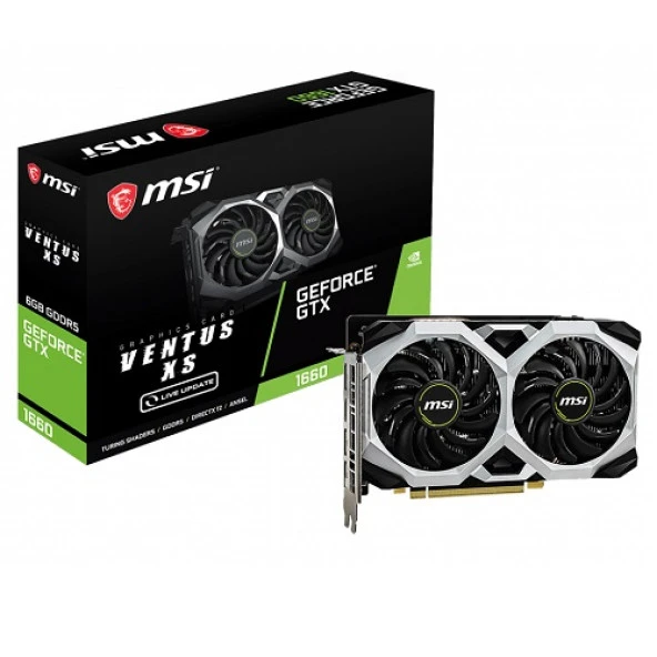 MSI GTX1660 6GB VENTUS XS 6G GDDR5 192bit HDMI DP PCIe 16X v3.0