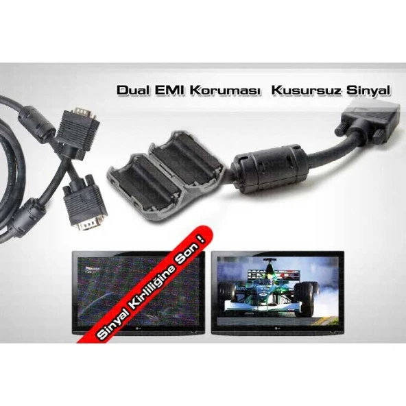 DARK DK-CB-VGAL180 1.8 Mt Monitör Kablosu VGA 15E/15E - Resim 2