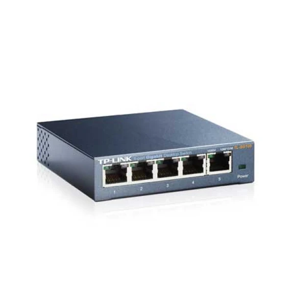 TP-LINK 5-PORT TL-SG105 GIGABIT YÖNETİLEMEZ SWITCH ÇELİK KASA - Resim 2