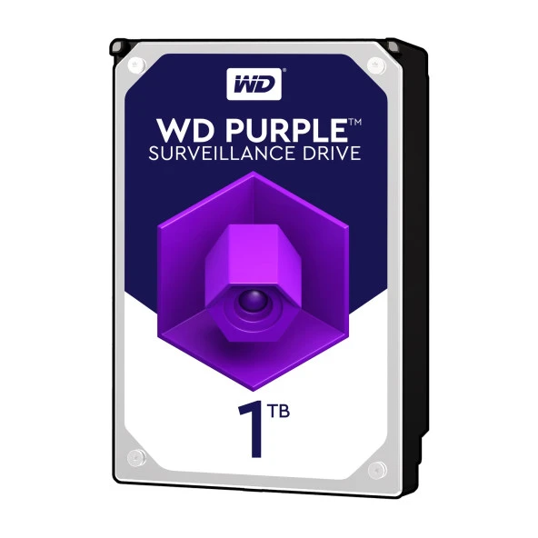 WD PURPLE 1TB 5400RPM 64MB SATA3 6Gbit/sn WD10PURZ 7/24 HDD