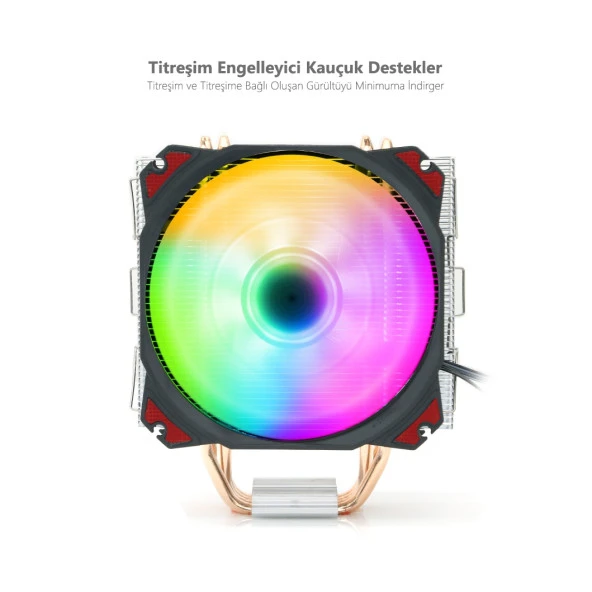 DARK 120mm FREEZER X127 DKCCX127 Hava Soğutmalı İşlemci Fanı - Resim 3