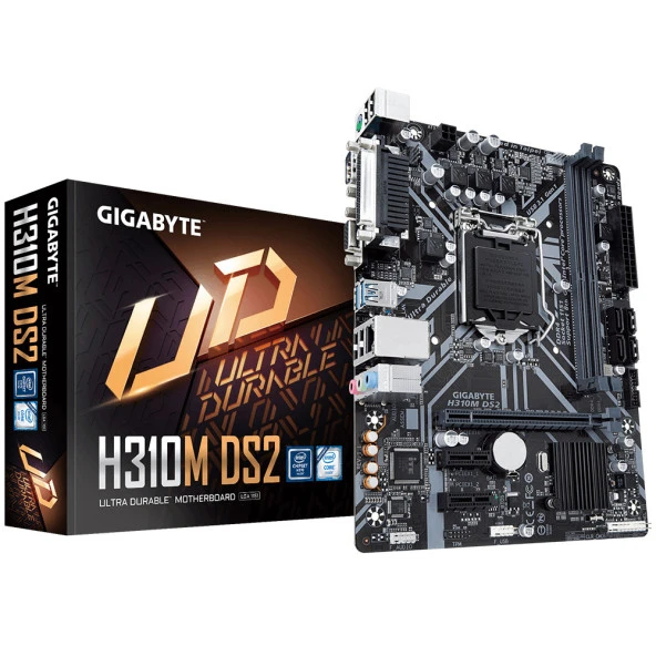 GIGABYTE H310M-DS2 DDR4 PCIe 16X v3.0 1151p v2 mATX - Resim 2