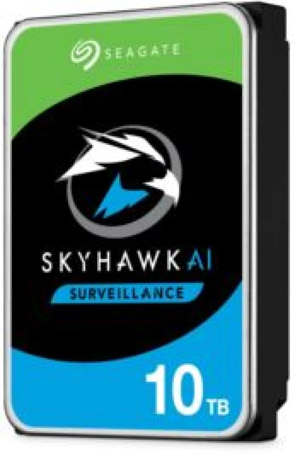 Seagate Skyhawk Aı 10TB 7200RPM 256MB Sata3 550TB-Y Rv 7-24 (ST10000VE001) Harddisk